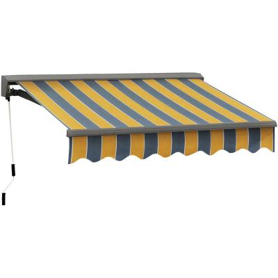 China Economic Manual Retractable Acrylic No Cassette Patio Tent for sale