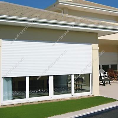 China Aluminum alloy aluminum roller shutter door with foam roller shutter slat for sale