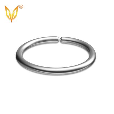 China LDOIT ASTM F136 G23 Body Jewelry Punk Titanium Nose Circle Rings Body Jewelry Round Shape Piercing Nose Ring For Women for sale