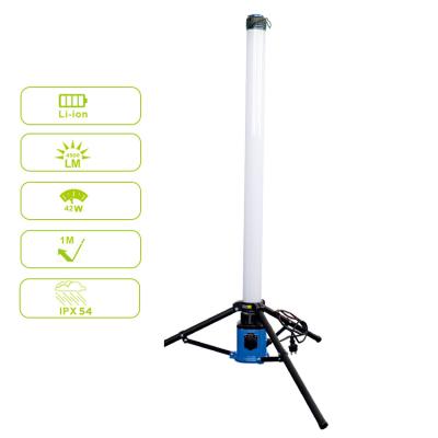 China 100W Telescoping Work Light Area Construction Operation Site Light Tripod Low Industrial Workshop Working Light Tripod TWT-1806100ST-S-1 for sale