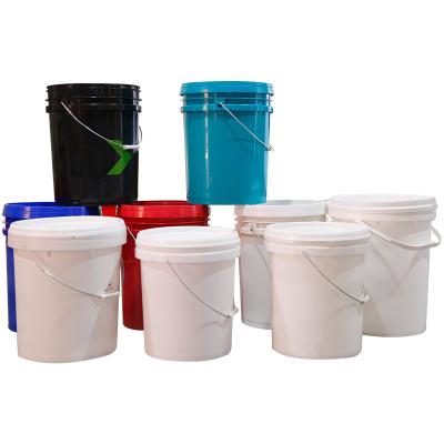 China Round And Square Eco - Friendly Paint Container Good Quality HDPE PP Plastic Bucket for sale