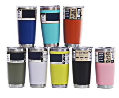 China 20oz 30oz 18/8 Stainless Steel Disposable YETISTumbler Vacuum Insulated With Magslider Lid Cup for sale