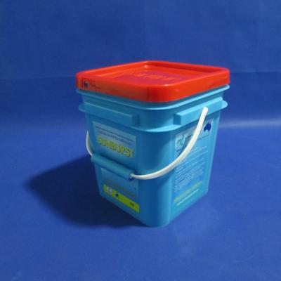 China Customized Logo Printing Large Capacity 1-30L Pet Food Clear And Colorful Plastic Storage Pails Buckets for sale