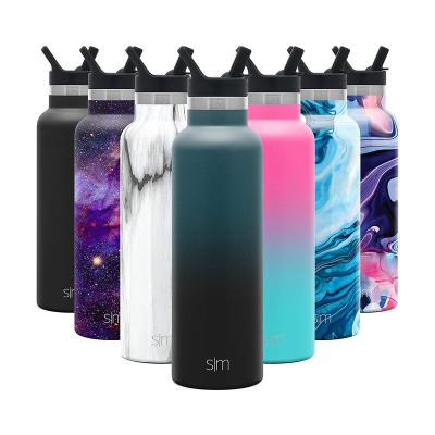 China Viable SimpleModern 20oz Moonshine Water Bottle Thermos Vacuum Insulated Stainless Steel Reusable Leak Proof Flask BPA Free Rise for sale