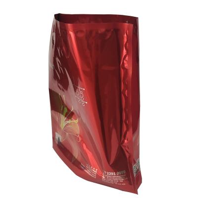 China Cartons White Aluminum Foil Bags Resealable Zip Lock Stand Pouches Heat Seal Food Packaging Bag For Grains Tea Candy Storage for sale