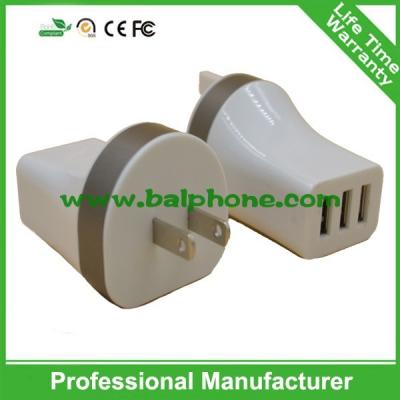 China EU US UK Plug 3 usb wall usb charger 5V3.1A for sale