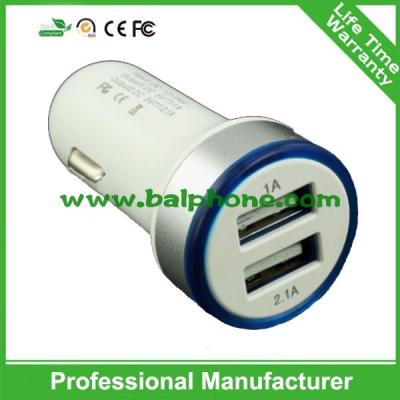 China 3.1A double mini usb car charger for sale