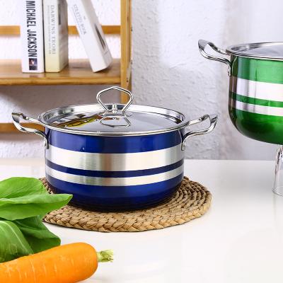 China New Models 8pcs Sustainable Cooker Sets Colorful Kitchenware Pot Stainless Steel Cooking for sale