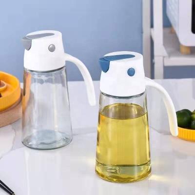 China Kitchen and Restaurant Freshness Preservation Olive Oil Wine Bottle and Vinegar Dispenser Bottle Glass Cooking Sets Top Selling for sale