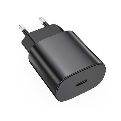 Cina UK Speed ​​US EU Plug Fast Charging USB Type C Port Palladium 25W Charging Power Adapter Wall Data Cable Fast Charger For All Mobile Phone in vendita