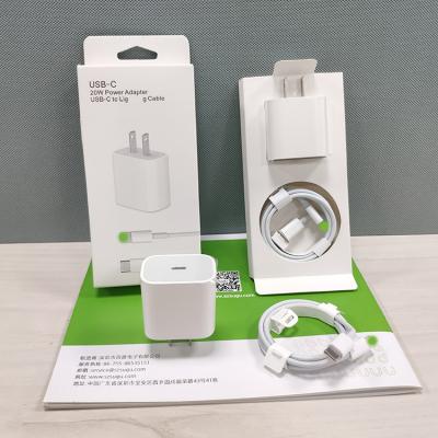 China Wholesale Original Fast Charging Speed ​​USB Type C Adapter PD 20W Fast Charging Wall Cell Phone Power Charger For Apple iPhones 11 12 13 14 Pro Max X en venta