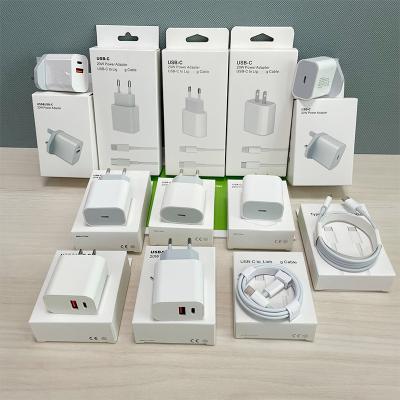 중국 Wholesale USB Fast Charging Type C Power Adapter PD 20W Dual Port Fast Charging Wall Charger For All Phones Smart Apple iPhone Android Huawei 판매용