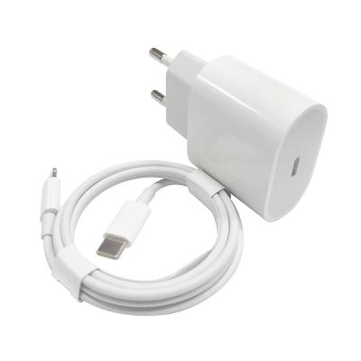 China Fast Charging Speed ​​QC 3.0 20 Watt PD Fast Charging Data Cable & USB C Charger Phone Power Adapters Kit For Apple iPhone 11 12 13 14 X XR Max Pro en venta