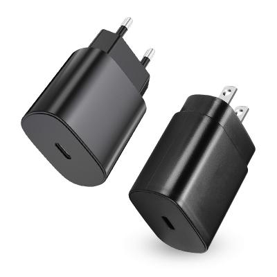 Cina Wholesale Palladium 25W Mobile Phone Power Adapter Fast Charging Speed ​​USB Type C Wall Cable Charger For Samsung Galaxy Note 10 20 S21 S22 in vendita