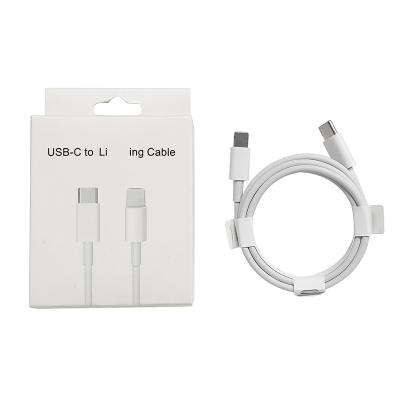 중국 Wholesale Fast Charging Speed ​​Type C to Lightning Data Cable PD USB-C Fast Charging Charger Adapter Power Cable For Mobile Phone Apple iPhone 판매용