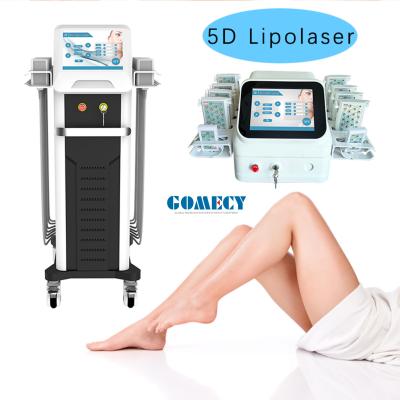 China 5D Upgraded Lipo Laser Slimming Machine For Tummy Fat 650nm 808nm 980nm for sale