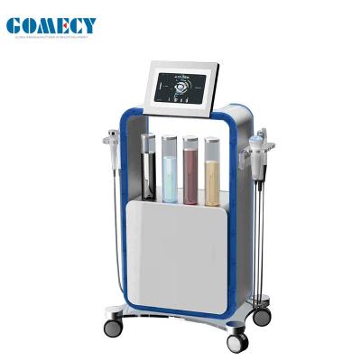 China Vertical 5 In 1 Hydrafacial Cavitation RF Facial Care Machine Skin Cleaning for sale