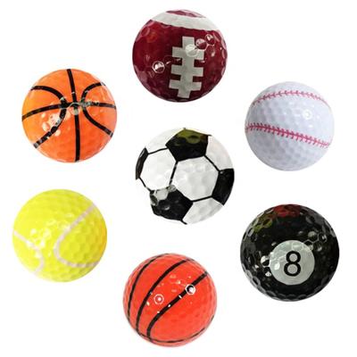 China We have 10000 styles for you to choose from 42mm golf balls training sports gift practice driving range novelty fun golfer children kids color golf ball d cartoon cute interior for sale