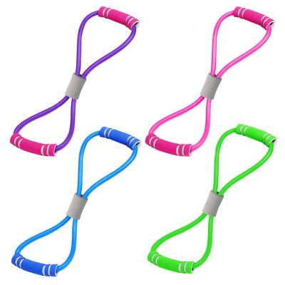 China We have 10000 styles for you to choose yoga fitness resistance bands 8 chest expander elastic muscle training gym equipment elastic bands sports bodybuilding training for sale