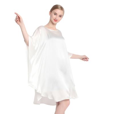 China Factory wholesale luxury natural silk satin sleepwear dress QUICK DRY silk knee length for sale