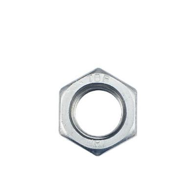 China Industry Carbon Steel Nut Ring Hex Self Lock Nuts Blue White Screw Nut for sale