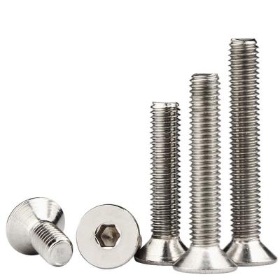 China HEX Stainless Steel Hex Socket Csk Head Machine Screws for sale