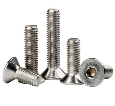 China HEX Stainless Steel Hex Socket Csk Head Machine Screws for sale