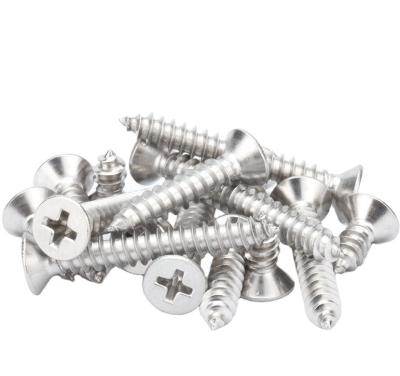 China Stainless Steel Flat Flat Head Self Tapping Furniture Screws for sale