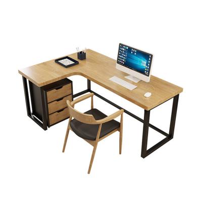 China Minialist Environmental Friendly Desk Computer Desk Telescopic Study Furniture Solid Wood Modern Corner Desk Chinese for sale