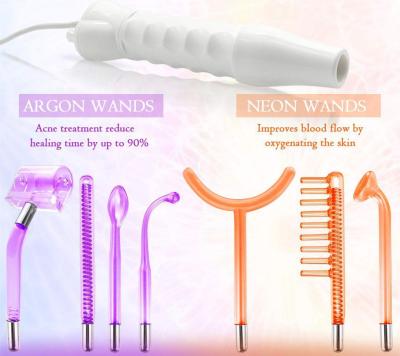 China Newest Electrotherapy Wrinkle Remover Portable Handheld Galvanic Wand Skin Care High Frequency Facial Machine for sale