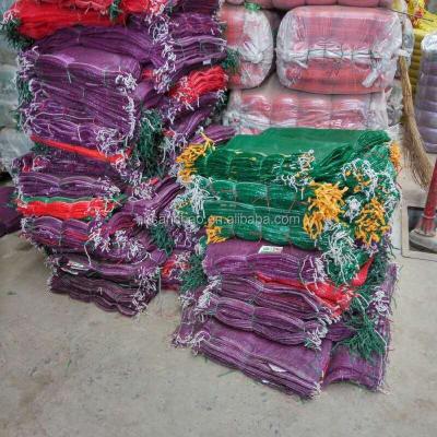 China Recyclable Different Color Packaging Garlic Mesh Bag 45x75cm for sale