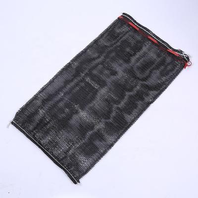 China Black Agriculture PP Gauze Potatoes Mesh Bags With Drawstring for sale