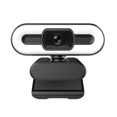 China 3D Denoising Auto Rotate Touch Control Webcam 360 Focus Beauty Light Fill Full HD 2K 2.0 USB Plug And Play For Online Studying for sale