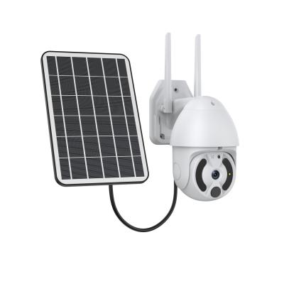 China NIGHT VISION solar power cctv mini ptz 1080P PTZ camera 4G outdoor waterproof security color night vision IP camera for sale