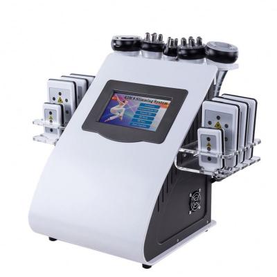 China For commercial & Cheap Home Use Lipo Laser 40K 6 In 1 Cavitation RF Slimming Machine for sale