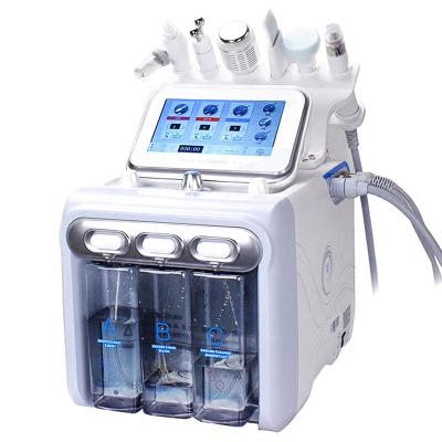 China Exfoliators 6 in 1 Vacuum RF Face Cleanser Hydraulic Jex Water Oxygen Water Facial Skin Care Microdermabrasion Peel Machine for sale