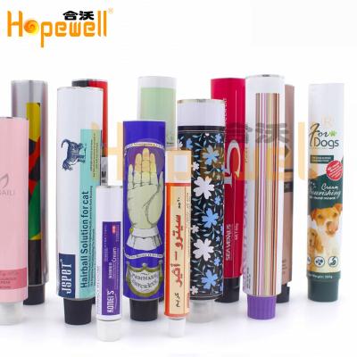 China Other Cosmetics Soft Packaging Beauty Mask Hand Cream Foil Tube Collapsible With Crimping for sale