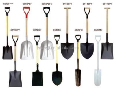 China Cultivating shovel 2022 year China pala S503-4PD d grippy handle wooden shovel with handle manufacturer for sale