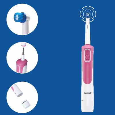 China Battery Operated Oscillation Toothbrush 45 ° rotary cleaning portable oral cleaning zu verkaufen