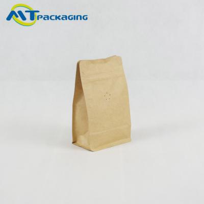 China Flat Bottom Coffee Bags With Valve , Eco Friendly Food Packaging Bags for sale