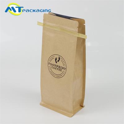 China Unique Designed Stand Up Packaging , Reusable Kraft Tin Tie Coffee Bags for sale