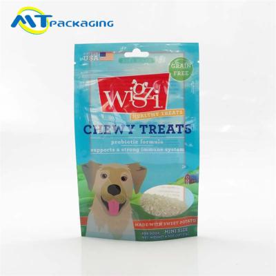 China Chewy Treats Pet Food Packaging Bags Grain Free For Pet Customized Material for sale