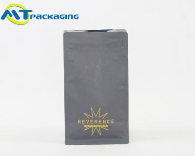 China Flat Square Bottom Coffee Packaging Bags 250G Capacity Customized Size for sale