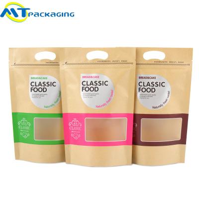 China Kraft Zipper Stand Up Gusseted Pouch Gravure Printing For Coffee ISO9001 for sale