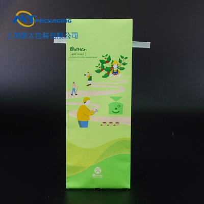 China Reusable 1000G Quad Seal Coffee Packaging Bags With Tin Tie Gravure Printing for sale