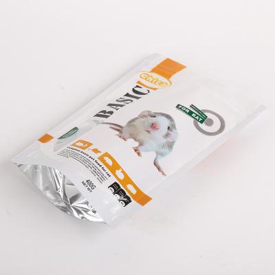 China Zipper Top Pet Food Packaging Bags Fresh Keeping Custom Printed For Dog for sale