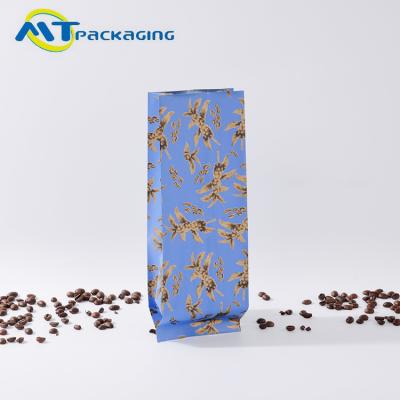 China Laminated Material Coffee Packaging Bags Stand Flat For Shelf Display Multi Color for sale