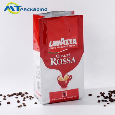 China Moisture Proof Custom Coffee Bags , 1000G Quad Seal Aluminum Foil Bag Customized Logo for sale