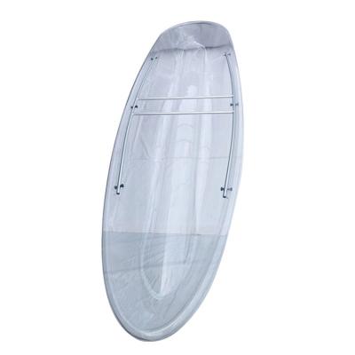 China Crystal Canoe Plastic Three Person Thickened Hull Shell Cheap Impact Resistant PC Polycarbonate Kayak For Water Sports Boat for sale