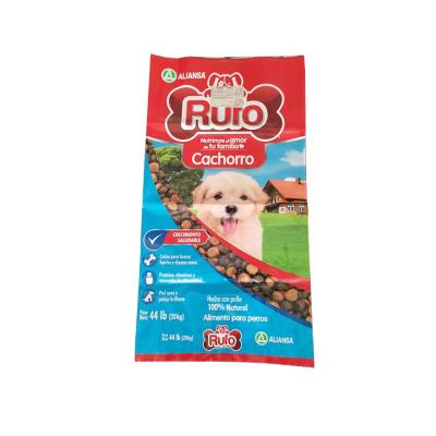 China Food Custom Printed Recyclable Plastic Pet Food Pouch Stand-Up Pet Food Bags for sale